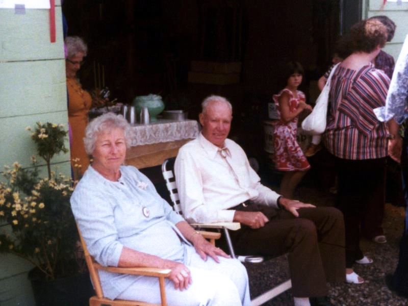  Herman and Cleo celebrate their Golden Wedding Anniversary at their home at Eagle Nest, July 1980 